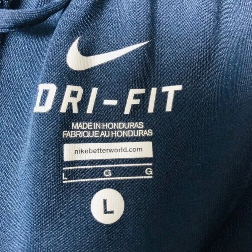 NIKE Dri Fit Shorts Navy Performance Athletic Running Gym Athleisure Men's L 10